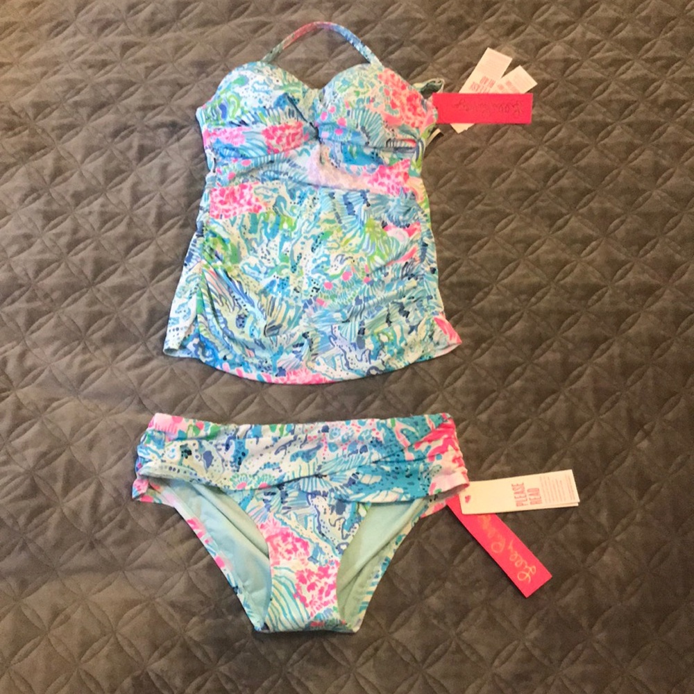 NWT Lily Pulitzer Swim Set Sink or Swim